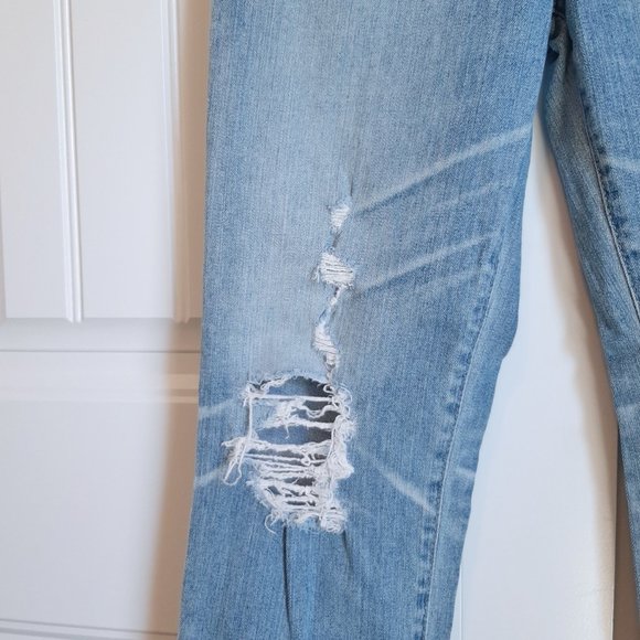AG Adriano Goldschmied The Phoebe High Rise Tapered Distressed Jeans SZ 28 - Picture 6 of 15